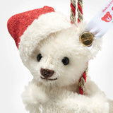 Teddy bear ornament on bell (10 cm)
