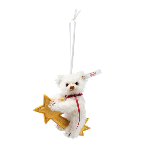 Teddy Bear Ornament On Shooting Star (11 cm)