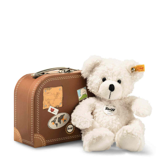 Lotte Teddy Bear in Brown Suitcase (28 cm)