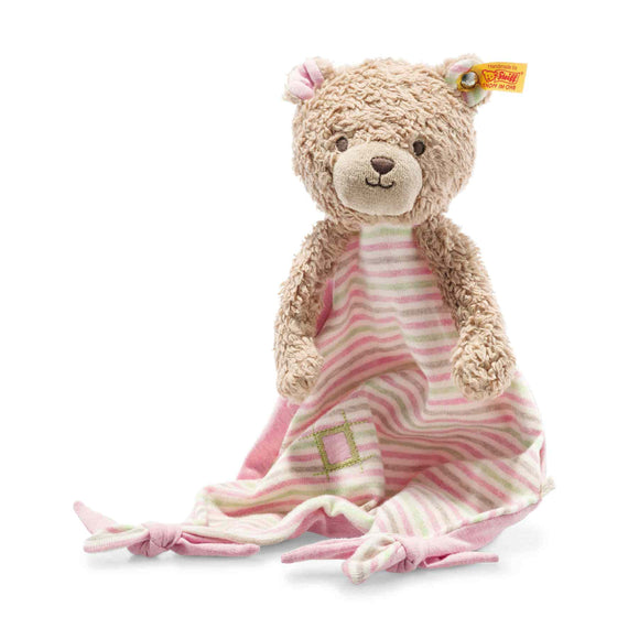 GOTS Rosy Teddy Bear Comforter (28 cm)