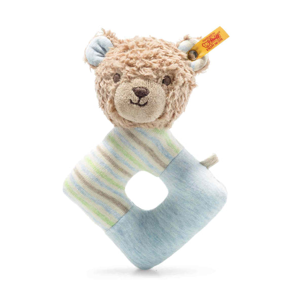 GOTS Rudy Teddy Bear Grip Toy with Rattle (15 cm)